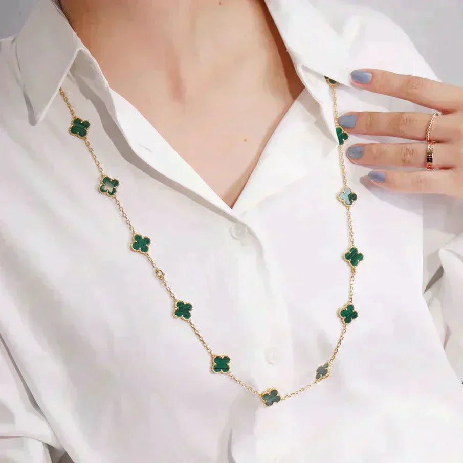 ˇGilded EraˇCLOVER 20 MOTIFS MALACHITE GOLD