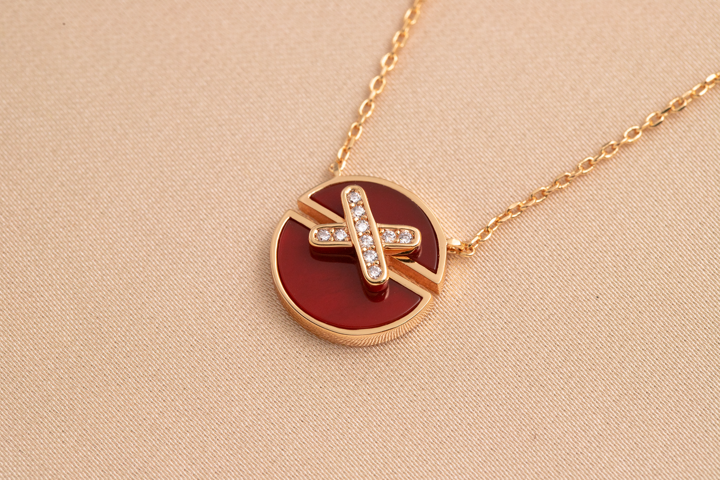 ˇGilded EraˇJEUX DE PINK GOLD DIAMOND NECKLACE