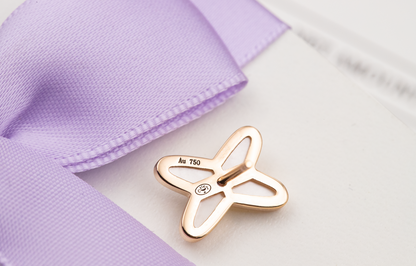 ˇGilded EraˇJEUX DE WHITE MOP ROSE GOLD DIAMOND EARRINGS