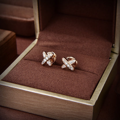 ˇGilded EraˇJEUX DE GOLD DIAMOND EARRINGS