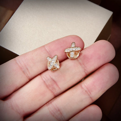 ˇGilded EraˇJEUX DE GOLD DIAMOND EARRINGS
