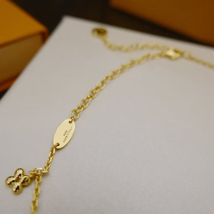 ˇGilded EraˇBLOOMING SUPPLE NECKLACE BRASS