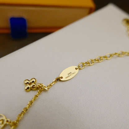 ˇGilded EraˇBLOOMING SUPPLE NECKLACE BRASS