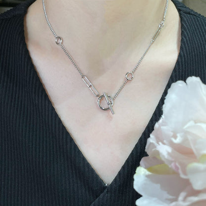 ˇGilded EraˇHM STERLING CHAINE D'ANCRE HEART