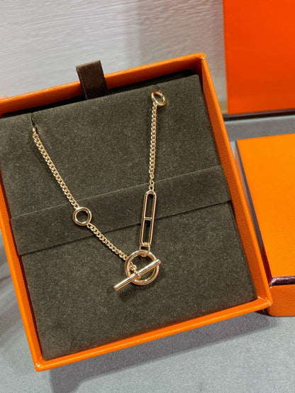 ˇGilded EraˇHM STERLING CHAINE D'ANCRE HEART