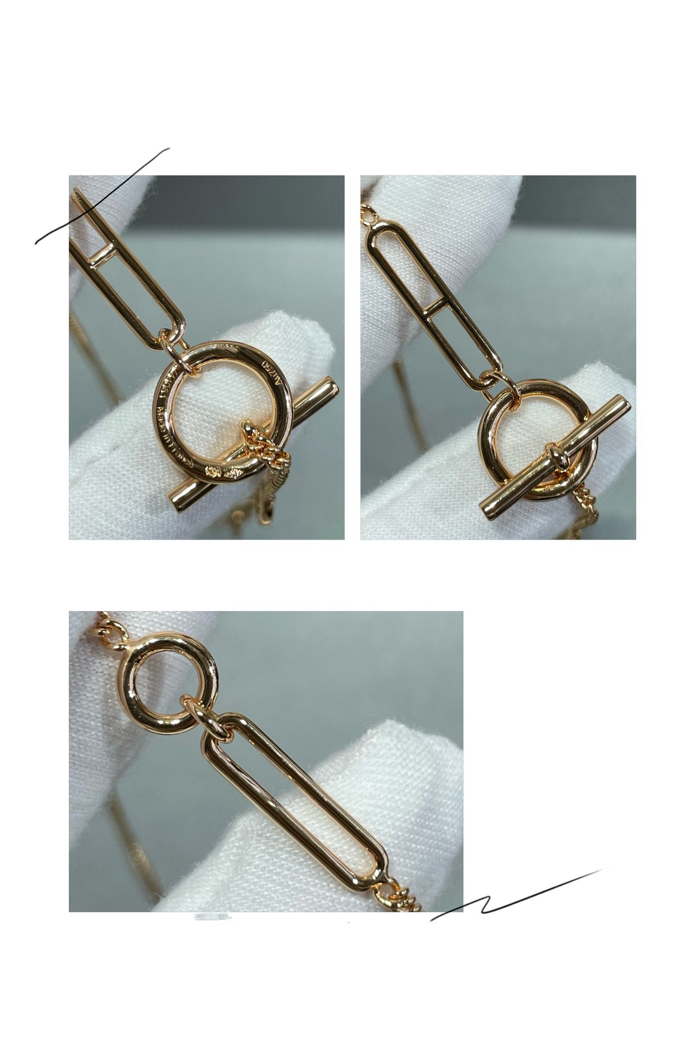 ˇGilded EraˇHM STERLING CHAINE D'ANCRE HEART