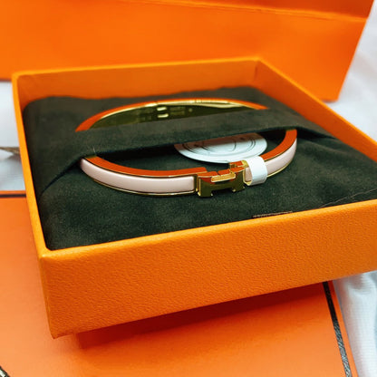 ˇGilded EraˇCLASSIC HM CLIC  PINK 8MM ENAMEL BRACELET