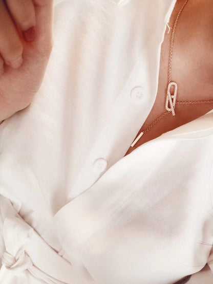ˇGilded EraˇHM FIRE PIG NOSE NECKLACE TRENDY STREET
