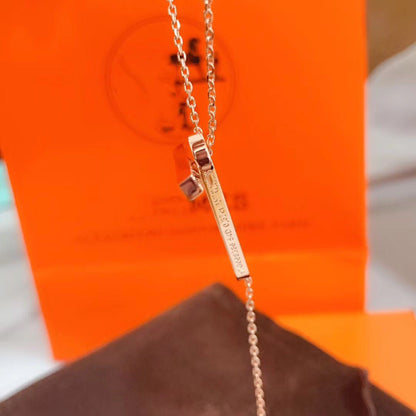 ˇGilded EraˇHM NECKLACE PLATINUM ROSE GOLD DIAMOND