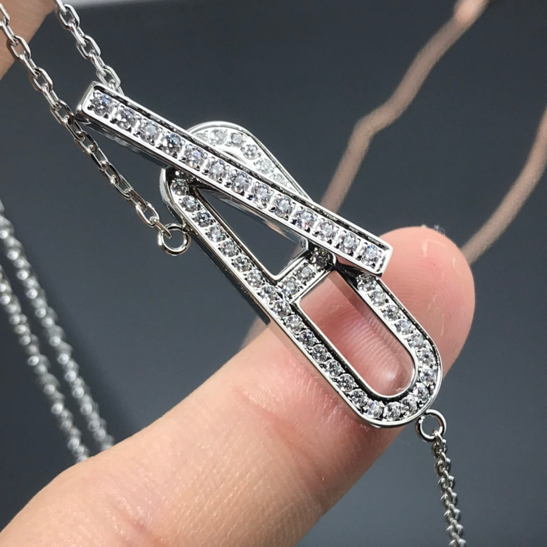 ˇGilded EraˇHM NECKLACE PLATINUM ROSE GOLD DIAMOND