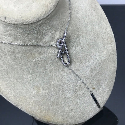 ˇGilded EraˇHM NECKLACE PLATINUM ROSE GOLD DIAMOND