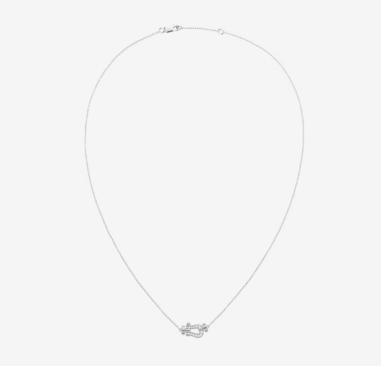 ˇGilded EraˇFORCE 10 DIAMOND SILVER NECKLACE MINI MODEL