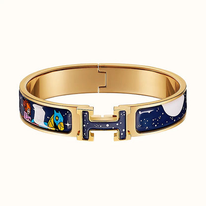 ˇGilded EraˇH STAR AND MOON BRACELET 12MM