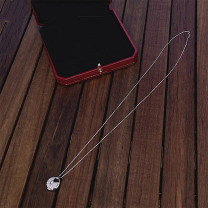ˇGilded EraˇAMULETTE SILVER FULL DIAMOND NECKLACE