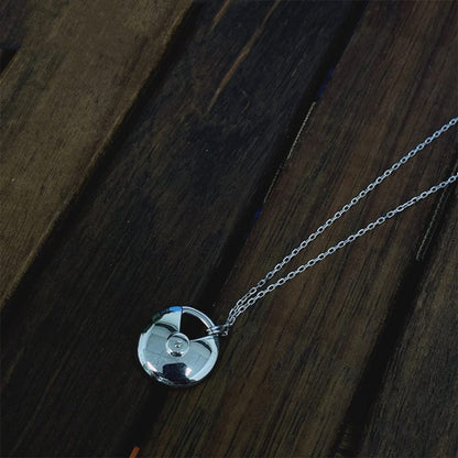 ˇGilded EraˇAMULETTE SILVER FULL DIAMOND NECKLACE