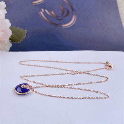 ˇGilded EraˇAMULETTE ROSE GOLD AGATE NECKLACE