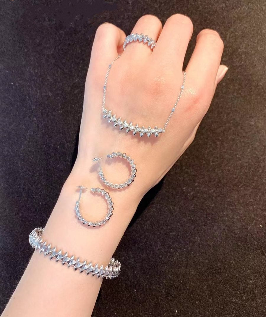 ˇGilded EraˇCLASH SILVER BRACELET