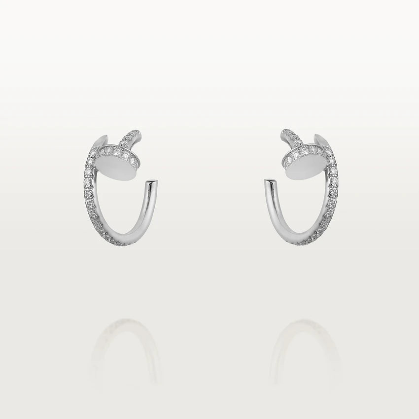 ˇGilded EraˇJUSTE EARRINGS 12.75MM SILVER DIAMOND