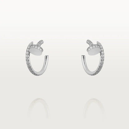 ˇGilded EraˇJUSTE EARRINGS 12.75MM SILVER DIAMOND