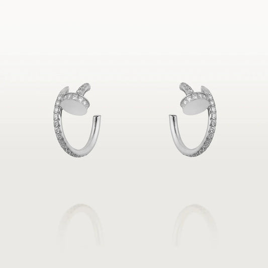 ˇGilded EraˇJUSTE EARRINGS 12.75MM SILVER DIAMOND