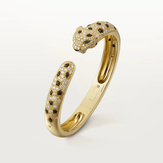 ˇGilded EraˇPANTHERE BIG BRACELET DIAMONDS
