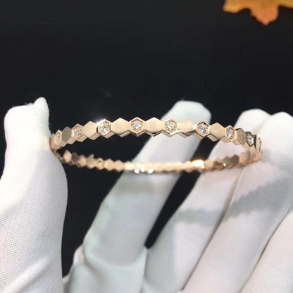 ˇGilded EraˇBEE LOVE SILVER DIAMOND BRACELET