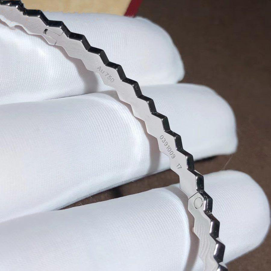 ˇGilded EraˇBEE LOVE SILVER DIAMOND BRACELET