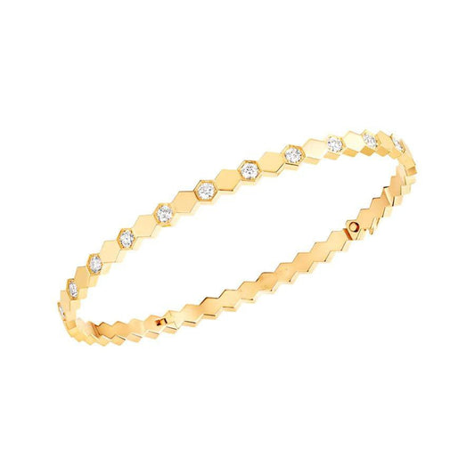 ˇGilded EraˇBEE LOVE GOLD DIAMOND BRACELET
