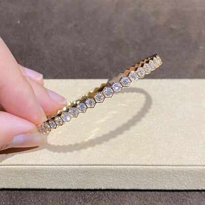 ˇGilded EraˇBEE LOVE GOLD BRACELET FULL DIAMOND