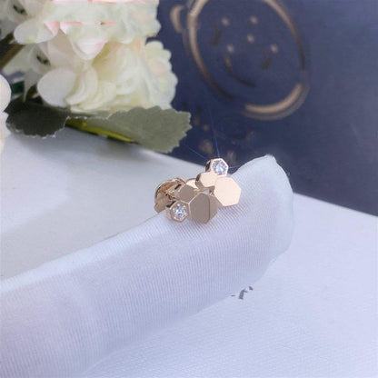 ˇGilded EraˇBEE LOVE PINK GOLD DIAMOND EARRINGS