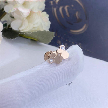 ˇGilded EraˇBEE LOVE PINK GOLD DIAMOND EARRINGS