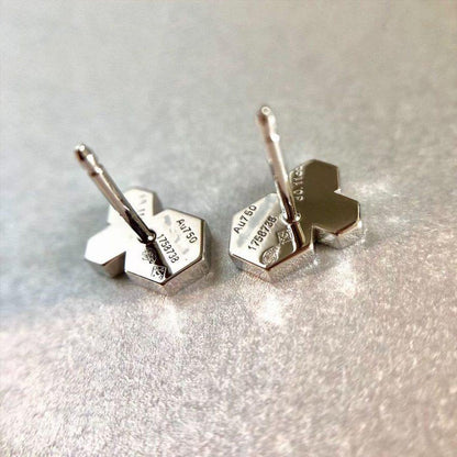 ˇGilded EraˇBEE LOVE SILVER DIAMOND EARRINGS