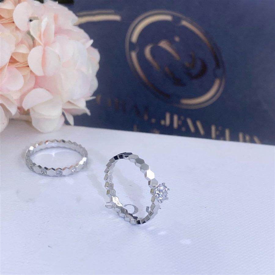 ˇGilded EraˇBEE LOVE RING SILVER 1 DIAMOND