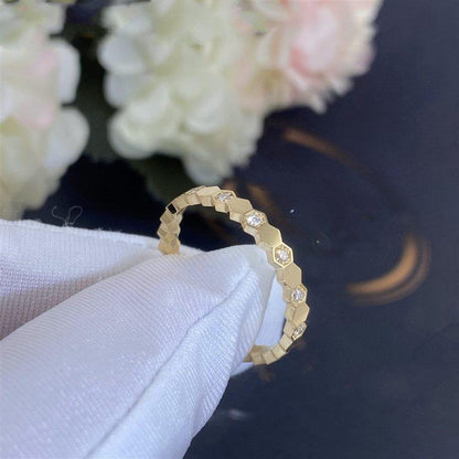ˇGilded EraˇBEE LOVE RING GOLD DIAMOND