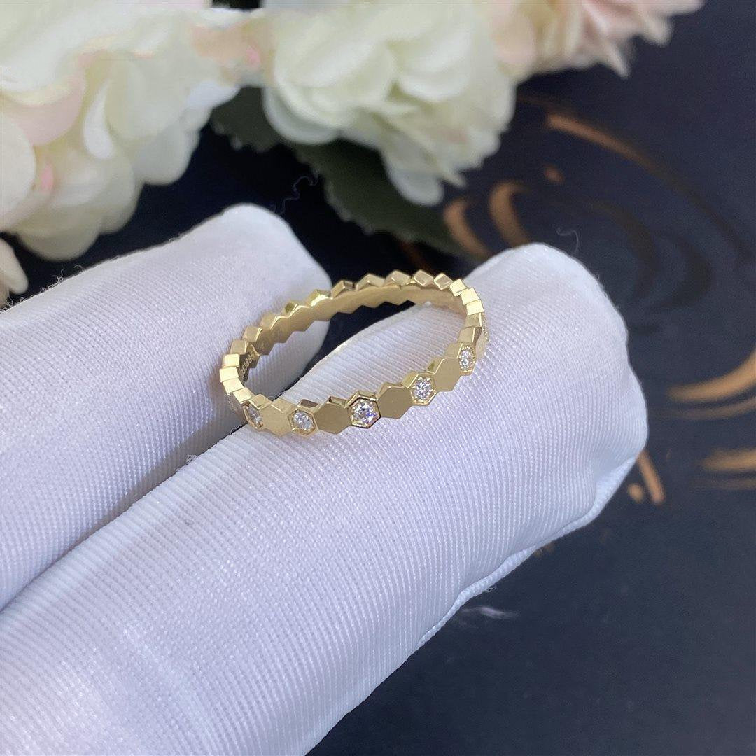 ˇGilded EraˇBEE LOVE RING GOLD DIAMOND