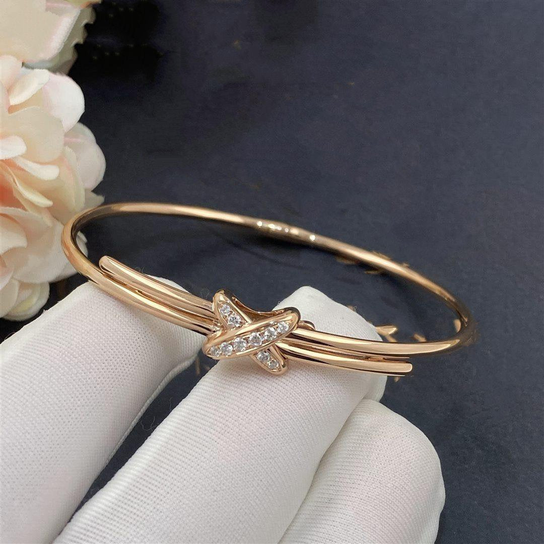 ˇGilded EraˇJEUX DE BRACELET PINK GOLD DIAMONDS