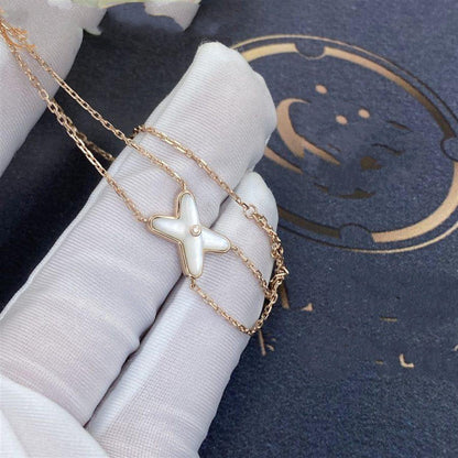 ˇGilded EraˇJEUX BRACELET WHITE MOP PINK GOLD 1 DIAMOND