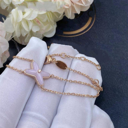 ˇGilded EraˇJEUX BRACELET PINK MOP PINK GOLD 1 DIAMOND