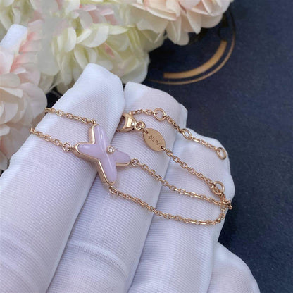 ˇGilded EraˇJEUX BRACELET PINK MOP PINK GOLD 1 DIAMOND