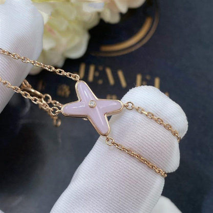 ˇGilded EraˇJEUX BRACELET PINK MOP PINK GOLD 1 DIAMOND