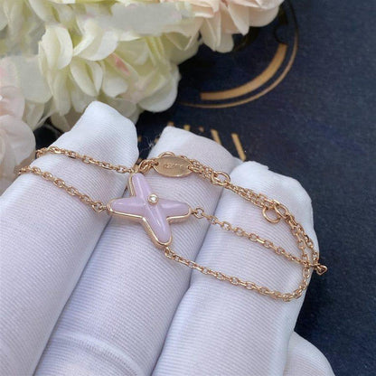 ˇGilded EraˇJEUX BRACELET PINK MOP PINK GOLD 1 DIAMOND