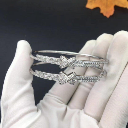 ˇGilded EraˇJEUX DE BRACELET DIAMONDS SILVER