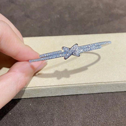 ˇGilded EraˇJEUX DE BRACELET DIAMONDS SILVER