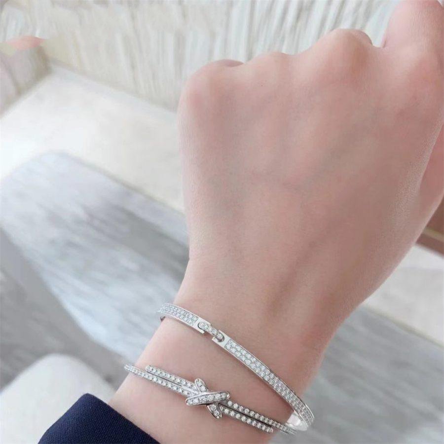 ˇGilded EraˇJEUX DE BRACELET DIAMONDS SILVER