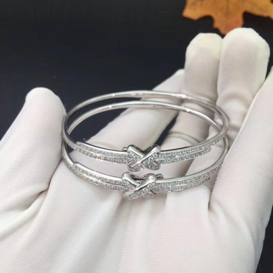 ˇGilded EraˇJEUX DE BRACELET DIAMONDS SILVER
