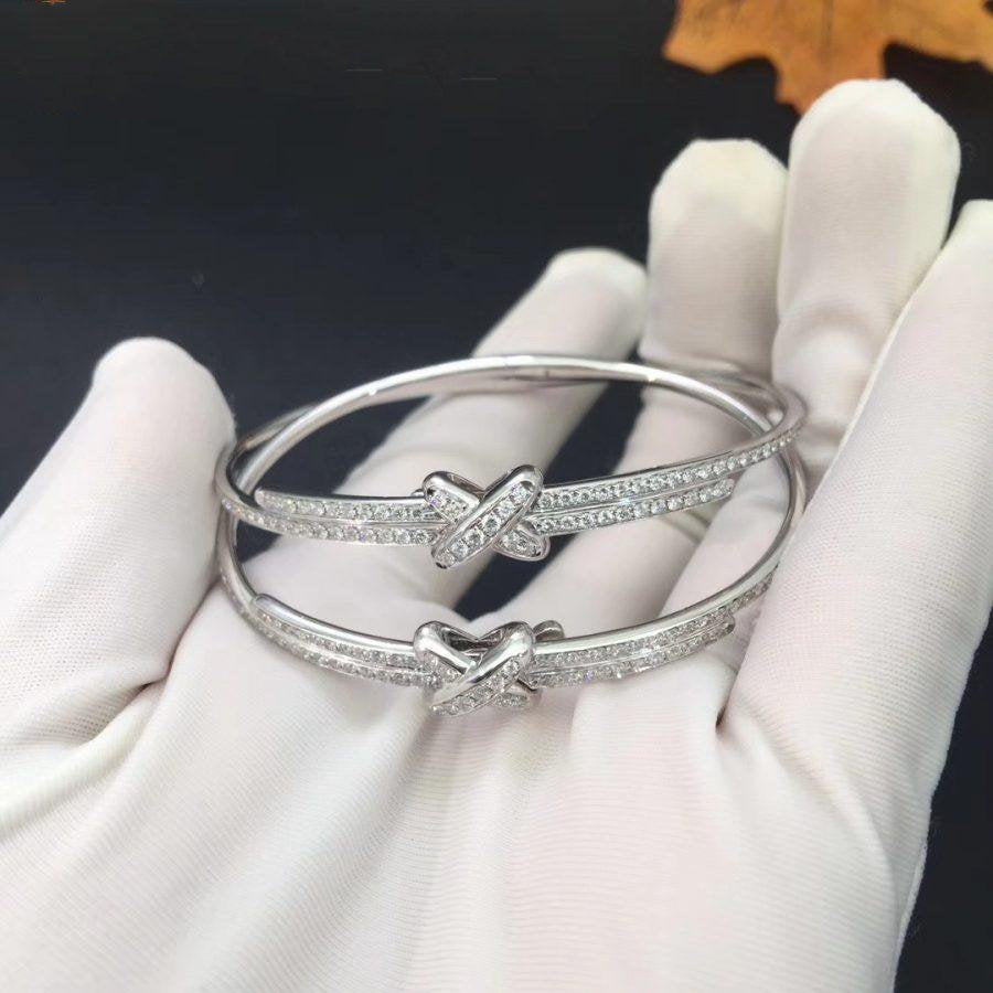 ˇGilded EraˇJEUX DE BRACELET DIAMONDS SILVER