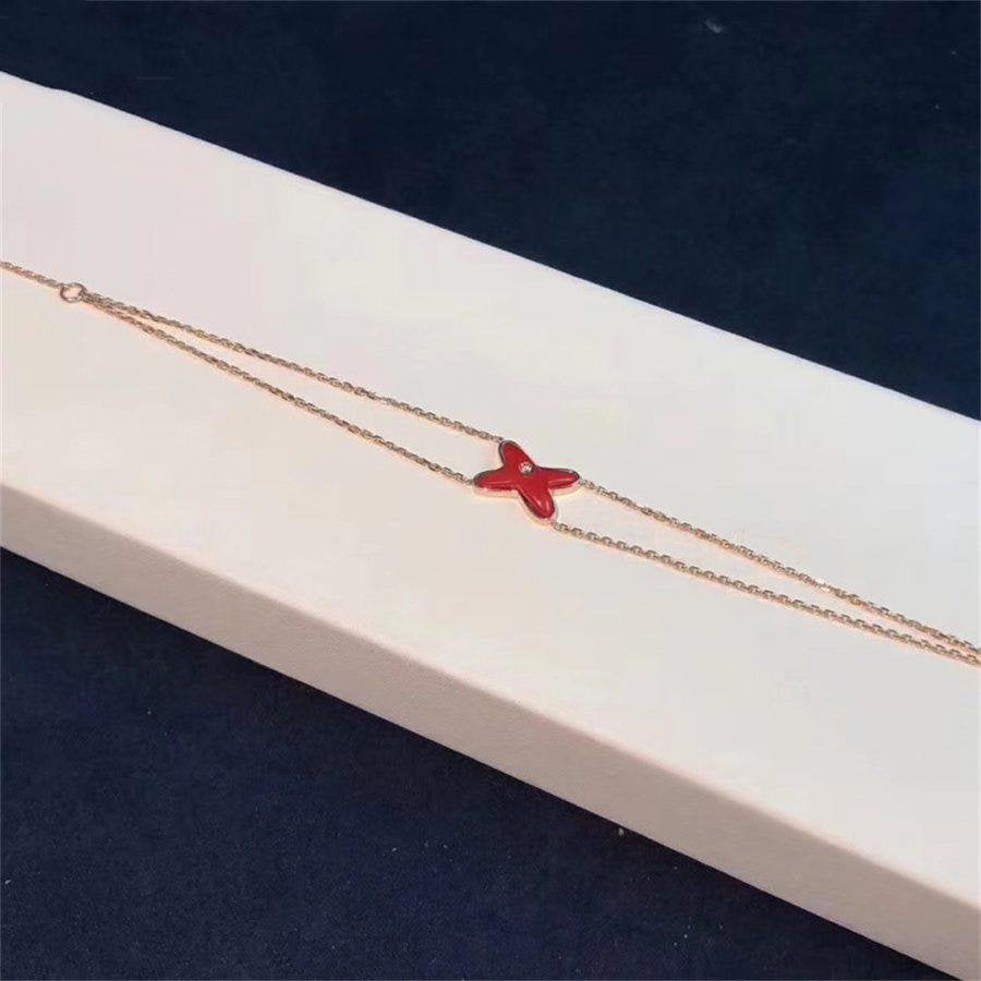 ˇGilded EraˇJEUX BRACELET CARNELIAN PINK GOLD 1 DIAMOND