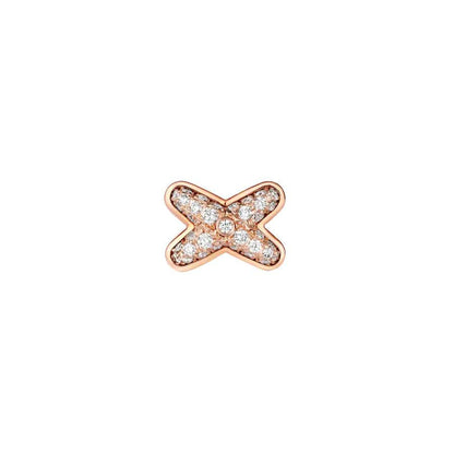 ˇGilded EraˇJEUX DE PINK GOLD DIAMOND EARRINGS