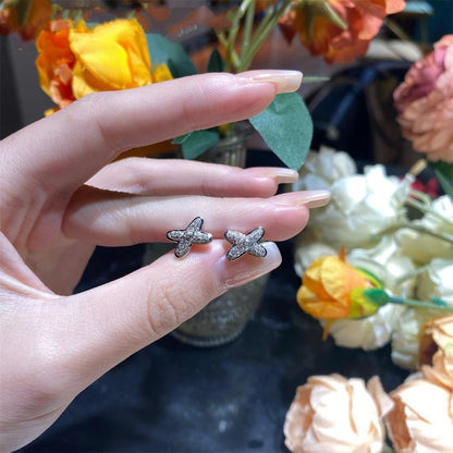 ˇGilded EraˇJEUX DE SILVER DIAMOND EARRINGS