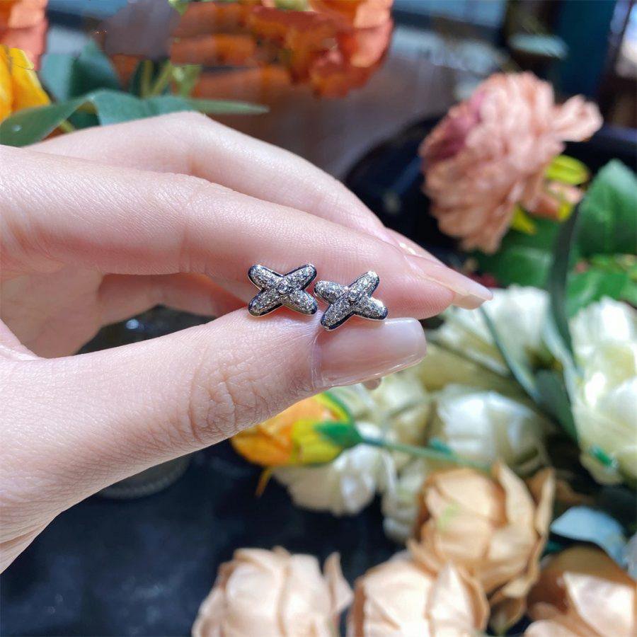 ˇGilded EraˇJEUX DE SILVER DIAMOND EARRINGS